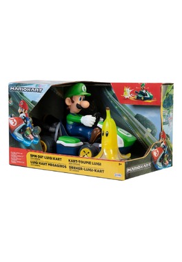 NINTENDO - Figurina Spin Out Mario Kart 6 cm - Luigi