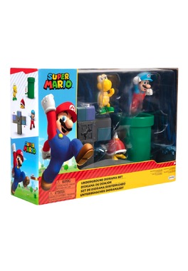 Mario Nintendo - Set diorama Subteran cu figurina Super Mario