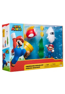 Mario Nintendo - Set diorama Subacvatic cu figurina 6 cm